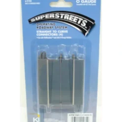 Lionel 6-21261 O SuperStreets 2.5" Straight to Curve Connector (Pack of 4) - Model Train Junction: Quality Parts and Art Supplies
