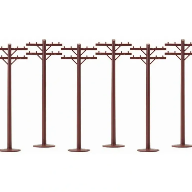 Lionel 6-22360 O Telephone Poles (Pack of 6) - Model Train Junction: Quality Parts and Art Supplies