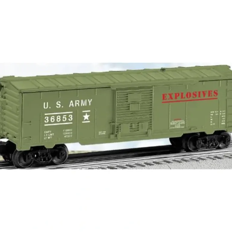 Lionel 6-36853 O US Army Exploding Boxcar - Model Train Junction: Quality Parts and Art Supplies