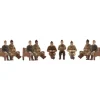 Lionel 6-21435 O WWII Seated Soldiers & Benches (Set of 9) - Model Train Junction: Quality Parts and Art Supplies