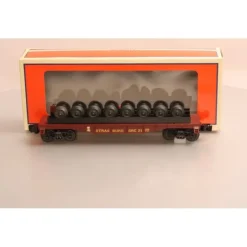 Lionel 6-26668 O-Gauge Strasburg Flatcar w/ Wheel Load #21 - Model Train Junction: Quality Parts and Art Supplies