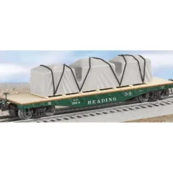 Lionel 6-27584 Reading 40' Flatcar with Covered Load - Model Train Junction: Quality Parts and Art Supplies