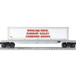Lionel 6-21469 Ringling Bros Flatcar w/Container - Model Train Junction: Quality Parts and Art Supplies