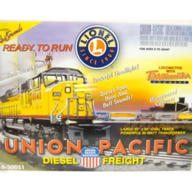 Lionel 6-30051 Union Pacific O Gauge Diesel Freight Train Set - Model Train Junction: Quality Parts and Art Supplies