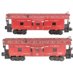 Lionel 6517 Vintage O Lionel Lines Bay Window Cabooses (2) VG - Model Train Junction: Quality Parts and Art Supplies