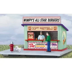 Lionel 6-24236 Wimpy's All-Star Burger Stand - Model Train Junction: Quality Parts and Art Supplies