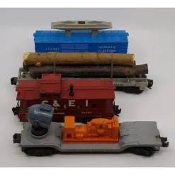 Lionel O Gauge Assorted Freight Cars 336155, 3357, 3620, 64530 LN - Model Train Junction: Quality Parts and Art Supplies