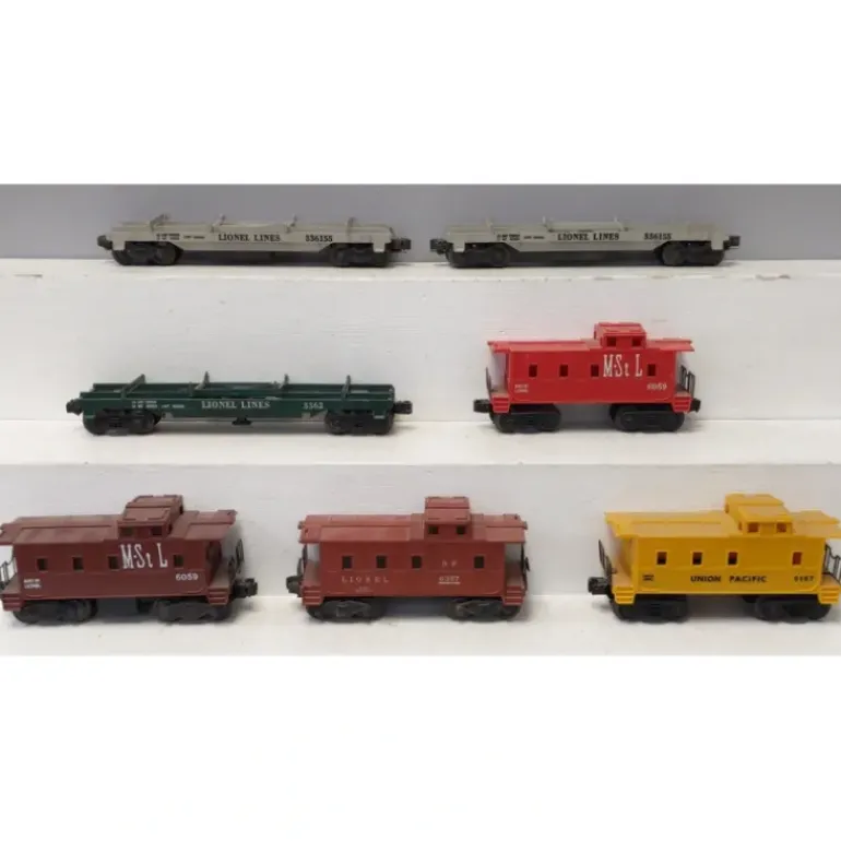 Lionel Vintage O Assorted Freight Cars: 6167, 6059, 6357, 336155, 3362 [7] VG - Model Train Junction: Quality Parts and Art Supplies