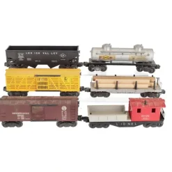 Lionel Vintage O Gauge Freight Cars: X6454, 6456, 2465, 6119, 6656, 2411 [6] VG - Model Train Junction: Quality Parts and Art Supplies