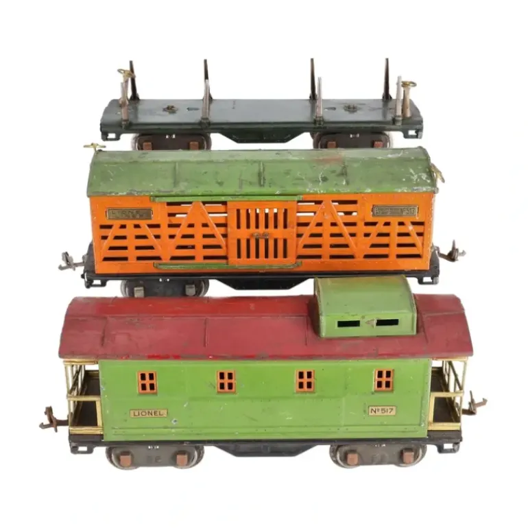 Lionel Vintage Standard Gauge Tinplate Freight Cars: 513, 511, 517 [3] - Model Train Junction: Quality Parts and Art Supplies