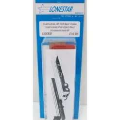 Lonestar Models LS5000 HO Trailmobile 40' Red Flatbed Trailer Standard Kit - Model Train Junction: Quality Parts and Art Supplies