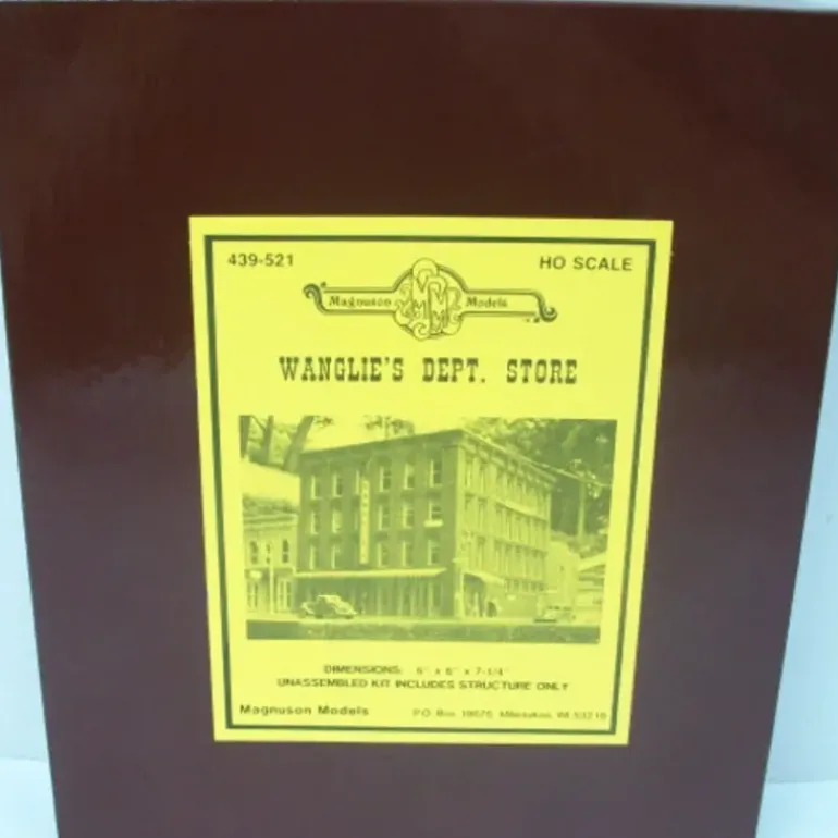 Magnuson Models 439-521 HO Wanglie's Dept Store Kit - Model Train Junction: Quality Parts and Art Supplies