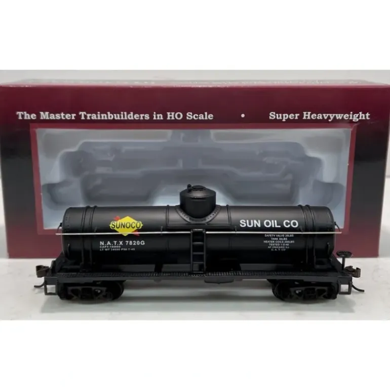 Mantua 732184 HO Sunoco 40' Single Dome Tank Car #7820G - Model Train Junction: Quality Parts and Art Supplies