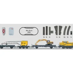 Marklin 29181 Construction Site HO Gauge Diesel Starter Train Set - Model Train Junction: Quality Parts and Art Supplies