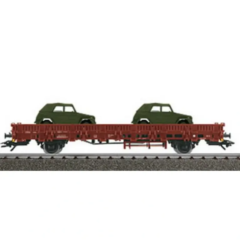 Marklin 46957 Flatcar with 2 Kurierwagen BW - Model Train Junction: Quality Parts and Art Supplies