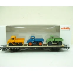 Marklin 46286 Flatcar with 3 Vehicles - Model Train Junction: Quality Parts and Art Supplies