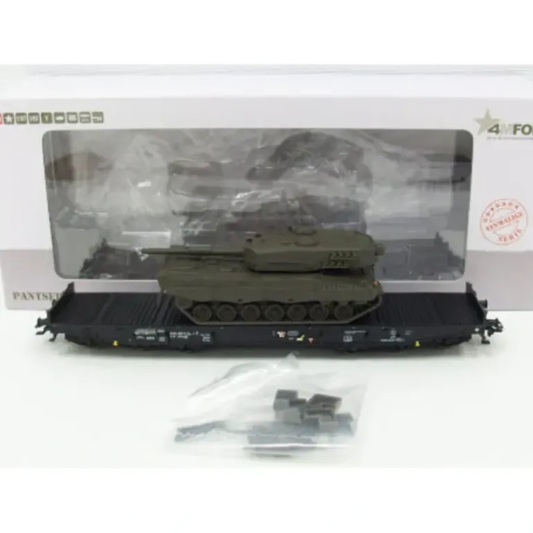 Marklin 48717 Flatcar with Leopard 2 Tank - Model Train Junction: Quality Parts and Art Supplies