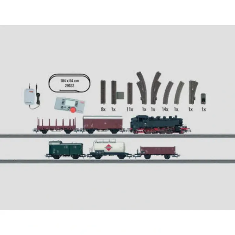 Marklin 29532 HO Gauge Steam Frieght Starter Train Set - Model Train Junction: Quality Parts and Art Supplies