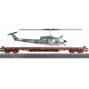 Marklin 47020 HO Scale Ferrovie Dello Stato Flatcar w/ Helicopter - Model Train Junction: Quality Parts and Art Supplies