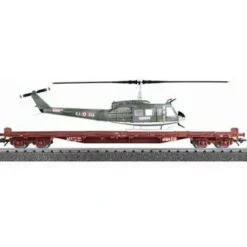 Marklin 47020 HO Scale Ferrovie Dello Stato Flatcar w/ Helicopter - Model Train Junction: Quality Parts and Art Supplies