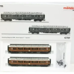 Marklin 42760 HO Scale Orient Express 2-Car Passenger Set - Model Train Junction: Quality Parts and Art Supplies