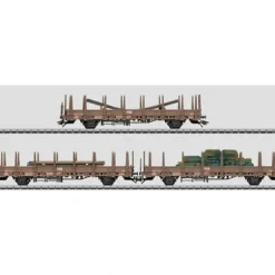 Marklin 46922 Stake Car Set with Ship Parts - Model Train Junction: Quality Parts and Art Supplies