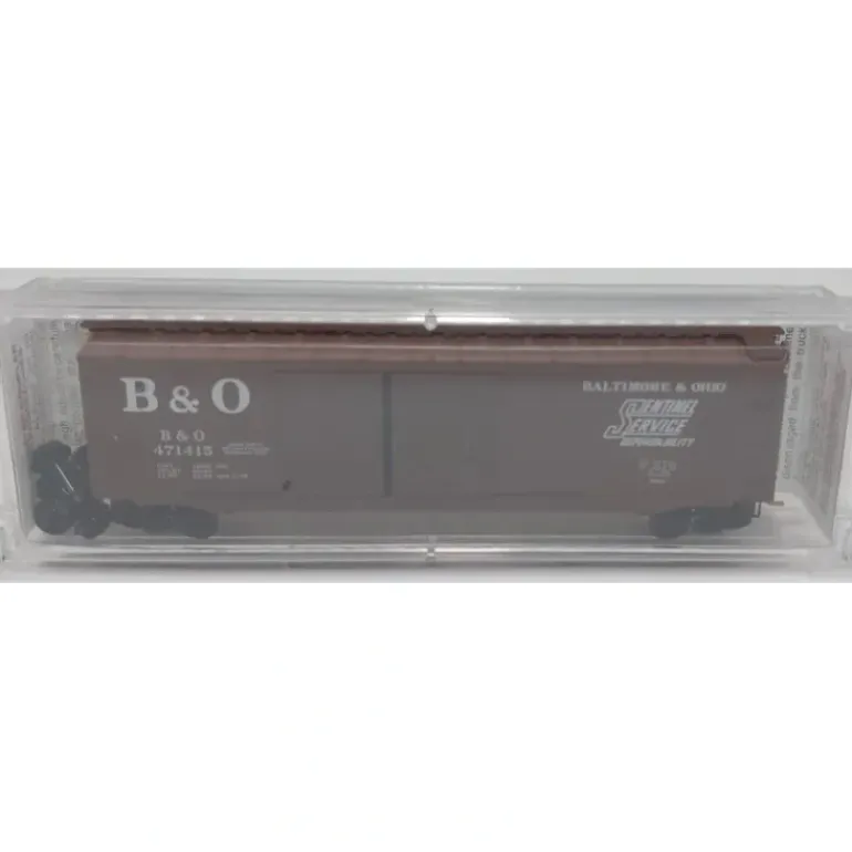 Micro-Trains 03400070 N B&O 50' Standard Double Door Boxcar #471415 NIB - Model Train Junction: Quality Parts and Art Supplies