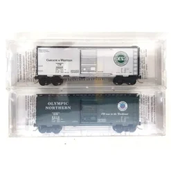 Micro-Trains 95-53 N C&W/ON Special Run 40' Box Car Set (Pack of 2) MT/Box - Model Train Junction: Quality Parts and Art Supplies