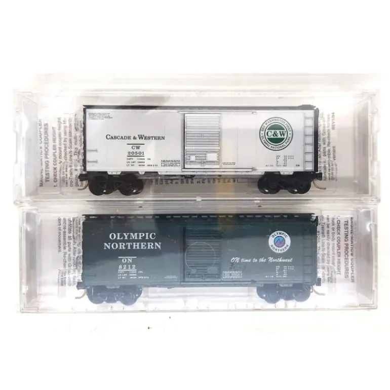 Micro-Trains 95-53 N C&W/ON Special Run 40' Box Car Set (Pack of 2) MT/Box - Model Train Junction: Quality Parts and Art Supplies