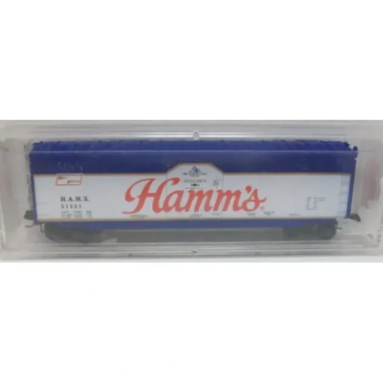 Micro-Trains 03800230 N Hamm Brewing 50' Standard Steel Plug Door Boxcar #31221 - Model Train Junction: Quality Parts and Art Supplies