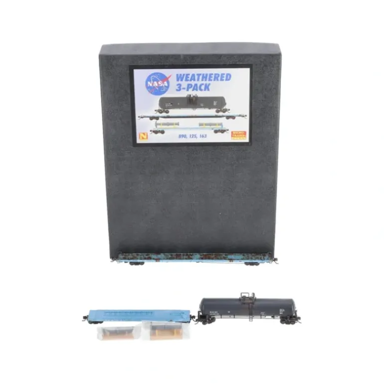 Micro-Trains 99302020 N NASA Weathered Freight Car (Set of 3) EX/Box - Model Train Junction: Quality Parts and Art Supplies