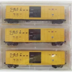 Micro-Trains 02500562 N Railbox 50' Rib Side Boxcar (Set of 3) - Model Train Junction: Quality Parts and Art Supplies