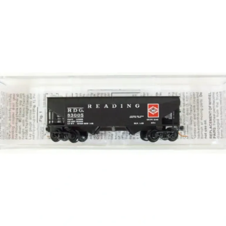 Micro-Trains 05500310 N Reading 33' Twin Bay Offset Side Hopper #83005 - Model Train Junction: Quality Parts and Art Supplies