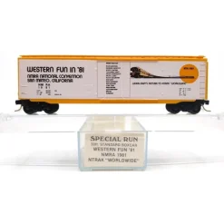 Micro-Trains NMRA 1981 N Western Fun '81 San Mateo California 50' Box Car NIB - Model Train Junction: Quality Parts and Art Supplies