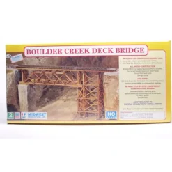 Midwest Products 3052 HO 9-7/16" x 2-5/32" x 2 7/32" Boulder Creek Bridge Kit - Model Train Junction: Quality Parts and Art Supplies