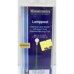 Miniatronics 72-080-01 HO Scale Single Green Park Light - Model Train Junction: Quality Parts and Art Supplies