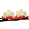 Model Power 98163 40' Flat w/Tanks Water - Model Train Junction: Quality Parts and Art Supplies