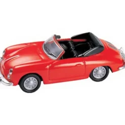 Model Power 19180 1:87 HO Minis Red Porsche 356B Cabrio 1959 - Model Train Junction: Quality Parts and Art Supplies