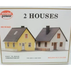 Model Power 479 HO Cape Cod 2-House Building Kit - Model Train Junction: Quality Parts and Art Supplies