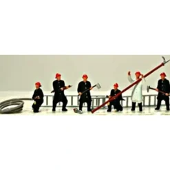 Model Power 5738 HO New Firemen Figures (Set of 6) - Model Train Junction: Quality Parts and Art Supplies