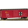 Model Power 2171 HO Scale ATSF Santa Fe 40' Metal Box Car - Model Train Junction: Quality Parts and Art Supplies