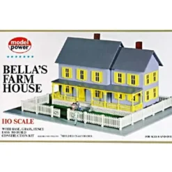 Model Power 490 HO Scale Bella's Farm House Building Kit - Model Train Junction: Quality Parts and Art Supplies