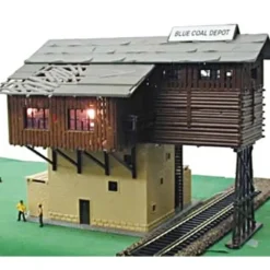 Model Power 673 HO Scale Blue Coal Depot - Model Train Junction: Quality Parts and Art Supplies