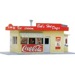 Model Power 573 HO Scale Bob's Hot Dogs Stand-Lighted - Model Train Junction: Quality Parts and Art Supplies