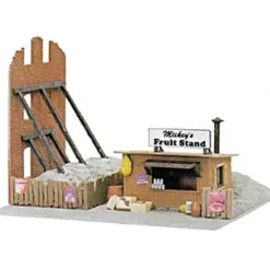 Model Power 682 HO Scale Built-up Miky's Fruit Stand - Model Train Junction: Quality Parts and Art Supplies