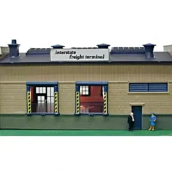 Model Power 574 HO Scale Built-up Interstate Freight Terminal - Model Train Junction: Quality Parts and Art Supplies