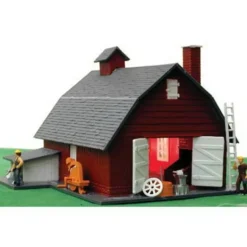Model Power 567 HO Scale Built-up Horse Stable - Model Train Junction: Quality Parts and Art Supplies