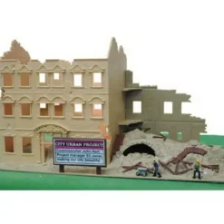 Model Power 579 HO Scale Built-up Urban Renewal Building - Model Train Junction: Quality Parts and Art Supplies