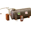 Model Power 773 HO Scale Built-up Trackside Oil Tank - Model Train Junction: Quality Parts and Art Supplies