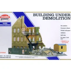 Model Power 469 HO Scale Building Under Demolition Building Kit - Model Train Junction: Quality Parts and Art Supplies